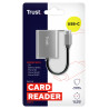 Lector de Tarjetas Externo Trust Dalyx/ USB Tipo-C | APLIUM