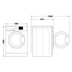 Secadora WHIRLPOOL C WD 113M WBS SPT | APLIUM
