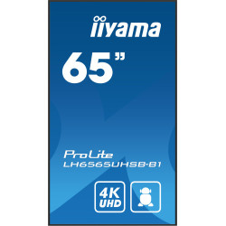 Monitor Iiyama 65" , UHD IPS Panel, Haze 1%, 800CD/M, Horiz | APLIUM