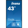 Monitor Iiyama 43" , UHD IPS Panel, Haze 1%, 800CD/M, Horiz | APLIUM
