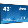 Monitor Iiyama 43" , UHD IPS Panel, Haze 1%, 800CD/M, Horiz | APLIUM