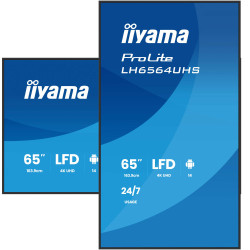 Monitor Iiyama 65" 3840X2160, UHD Va Dled Panel, Haze 25% 50 | APLIUM