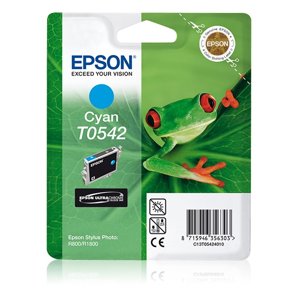 Epson Cartucho T0542 cian (etiqueta RF), Cian, 1 pieza(s)