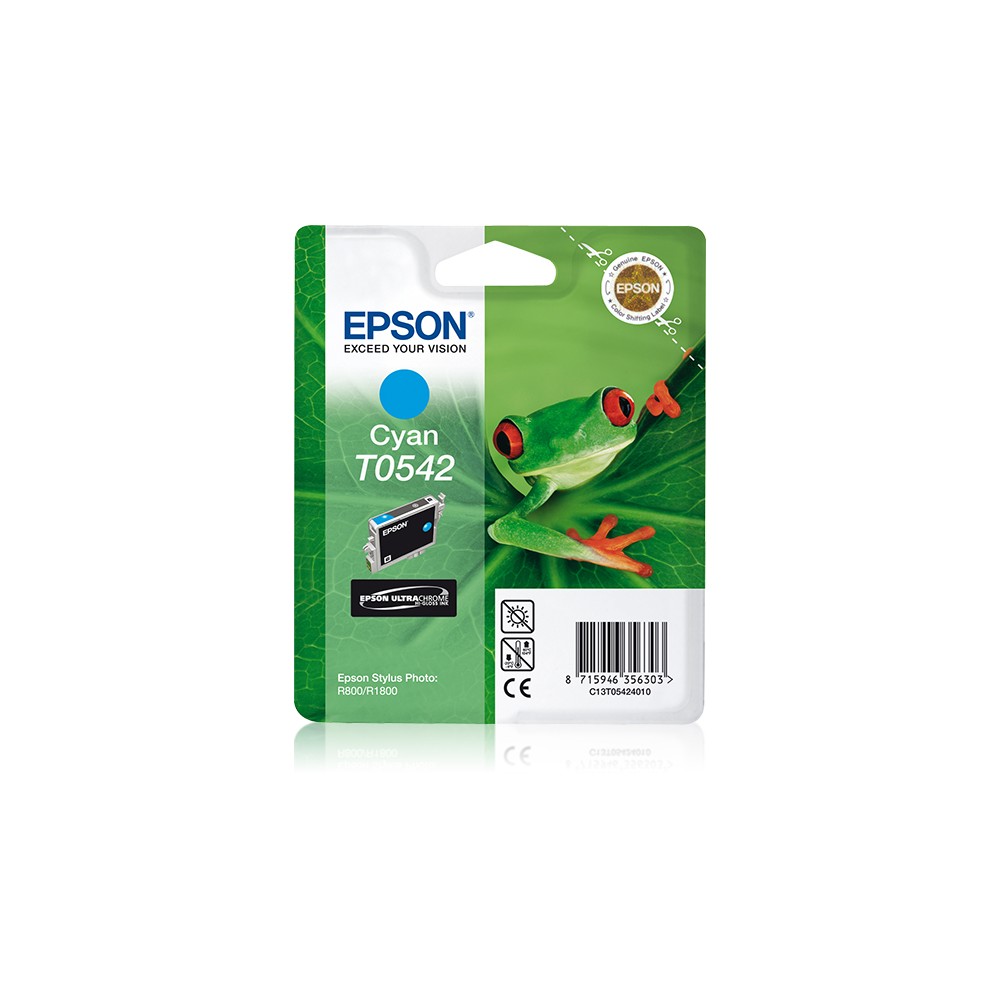 Epson Cartucho T0542 cian (etiqueta RF), Cian, 1 pieza(s)