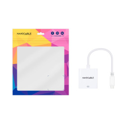 Conversor Nanocable 10.16.4102/ USB Tipo-C Macho - HDMI Hemb | APLIUM