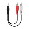 Cable Estéreo Nanocable 10.24.0303/ Jack 3.5 Macho - 2x RCA | APLIUM