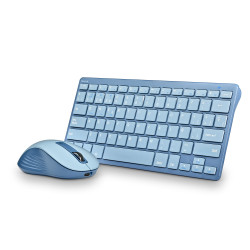 Teclado y Ratón Inalámbricos NGS Fantasy Kit Blue/ Azul | APLIUM
