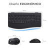 Teclado y Ratón Inalámbrico Subblim Combo Dual Office Prowav | APLIUM
