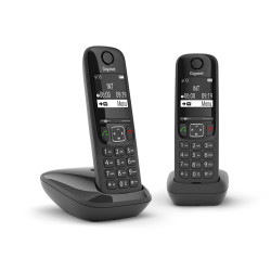 Gigaset AS690 Duo Teléfono DECT/analógico Identificador de l | APLIUM