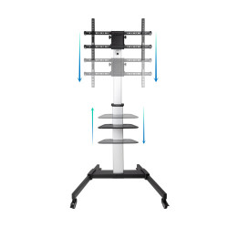 Soporte de Suelo Inclinable/ Ajustable con Ruedas TooQ FS188 | APLIUM