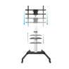 Soporte de Suelo Inclinable/ Ajustable con Ruedas TooQ FS188 | APLIUM