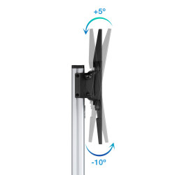 Soporte de Suelo Inclinable/ Ajustable con Ruedas TooQ FS188 | APLIUM
