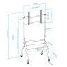 Soporte de Suelo con Ruedas Nivelable TooQ iDREAMS FS20206M- | APLIUM