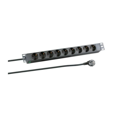 8-way Outlet strip,19" 3meter