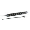 8-way Outlet strip,19" 3meter