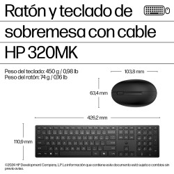 HP 9SR36AA#ABE - WIRED 320MK COMBO Spain | APLIUM