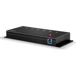 Lindy 43128 hub de interfaz 5000 Mbit/s Negro | APLIUM
