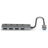 4 Port USB 3.0 Hub with | APLIUM