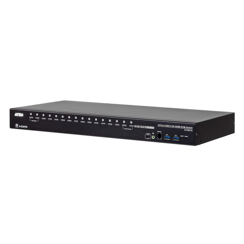 16-PORT USB True 4K HDMI Kvm Switch With USB 3.0 Peripheral | APLIUM