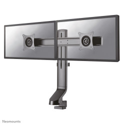 Desk Mount Dual 19-27IN Black CLAMP/GROMMET 75X75TO100X100 | APLIUM