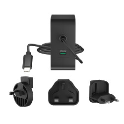 102W Gan Pd Usb-c 2-PORT Charger Changeable AC Plugs | APLIUM