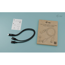 I-tec Usb-c Splitter AUDIO/DATA With Power Delivery 100W | APLIUM