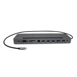 C31FLATDOCKPDPRO - I-tec Usb-c 3XLCD Dock W/ PD85W Metal | APLIUM