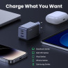 Ugreen Nexode Air 65W sieninis kroviklis, USB + 2x USB-C pil | APLIUM