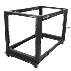 12U Adjustable Depth 4 Post Server Rack