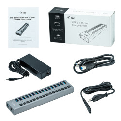 U3CHARGEHUB16 - I-tec USB 3.0 Hub 16 Port 90 W I-tec USB | APLIUM
