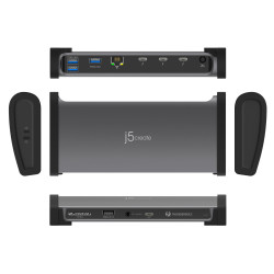 8K Thunderbolt 4 Docking Station - Eu BLACK/SPACE Grey | APLIUM
