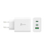 65W Gan Usb-c 3-PORT Charger Eu White | APLIUM