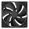 NZXT F140P Carcasa del ordenador Ventilador 14 cm Negro 1 pi | APLIUM