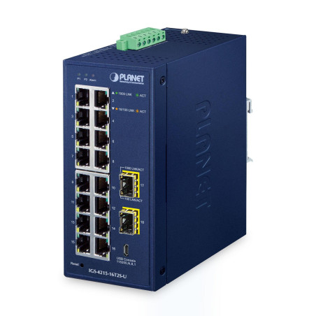 IP30 Industrial L2/L4 16-Port