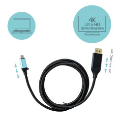 Usb-c Dp Cable 4K/60HZ 2M Cable Adapter | APLIUM