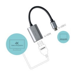 C31METALHDMI60HZ - I-tec Usb-c Metal HDMI Adapter 60HZ | APLIUM