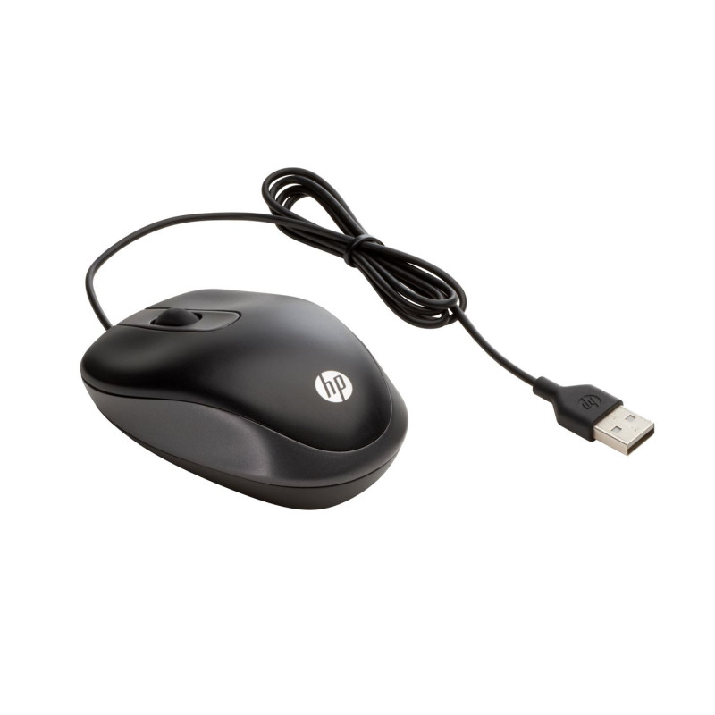 HP Travel - Ratón - óptico - 3 botones - cableado - USB
