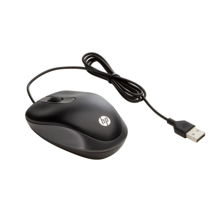 HP Travel - Ratón - óptico - 3 botones - cableado - USB
