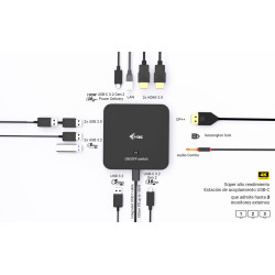 C31TRIPLEVIDEODPPRO - I-tec Usb-c 1XDP 2X HDMI Dock I-tec | APLIUM
