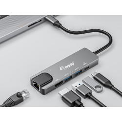 EQUIP 133489 - Usb-C 5 In1 Multifunction | APLIUM