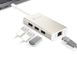j5create JCH471-N - Usb-c Multi-adapter Gigabit Ethernet | APLIUM