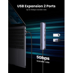 Ugreen 10919 base para portátil y replicador de puertos Alám | APLIUM