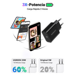 Ugreen 10191 cargador de dispositivo móvil Universal Negro C | APLIUM