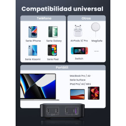Ugreen Nexode Universal Gris Corriente alterna Carga rápida | APLIUM