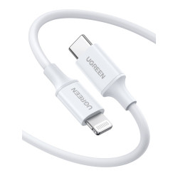 Ugreen 10493 cable de conector Lightning 1 m Blanco | APLIUM