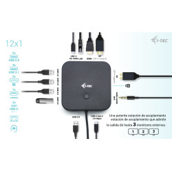C31TRIPLE4KDOCKPDPRO - I-tec Usb-c HDMI+2X Dp Dock Pd I-tec | APLIUM
