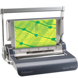 Encuadernadora de Canutillo Fellowes Quasar Wire/ Plata | APLIUM