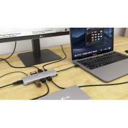 C31NANOLANPD100 - I-tec Nano LAN Dock + P/S 100W Dock 4K | APLIUM