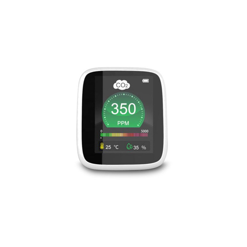 Detector de CO2 ZKTeco de escritorio para el control de la c | APLIUM