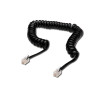Digitus AK-460101-040-S cable telefónico 4 m Negro, Transpar | APLIUM